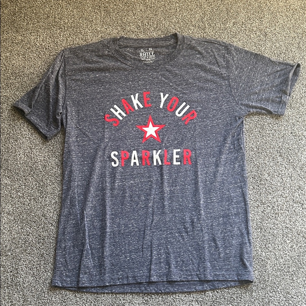 Heather Gray Tee with Red Graphic